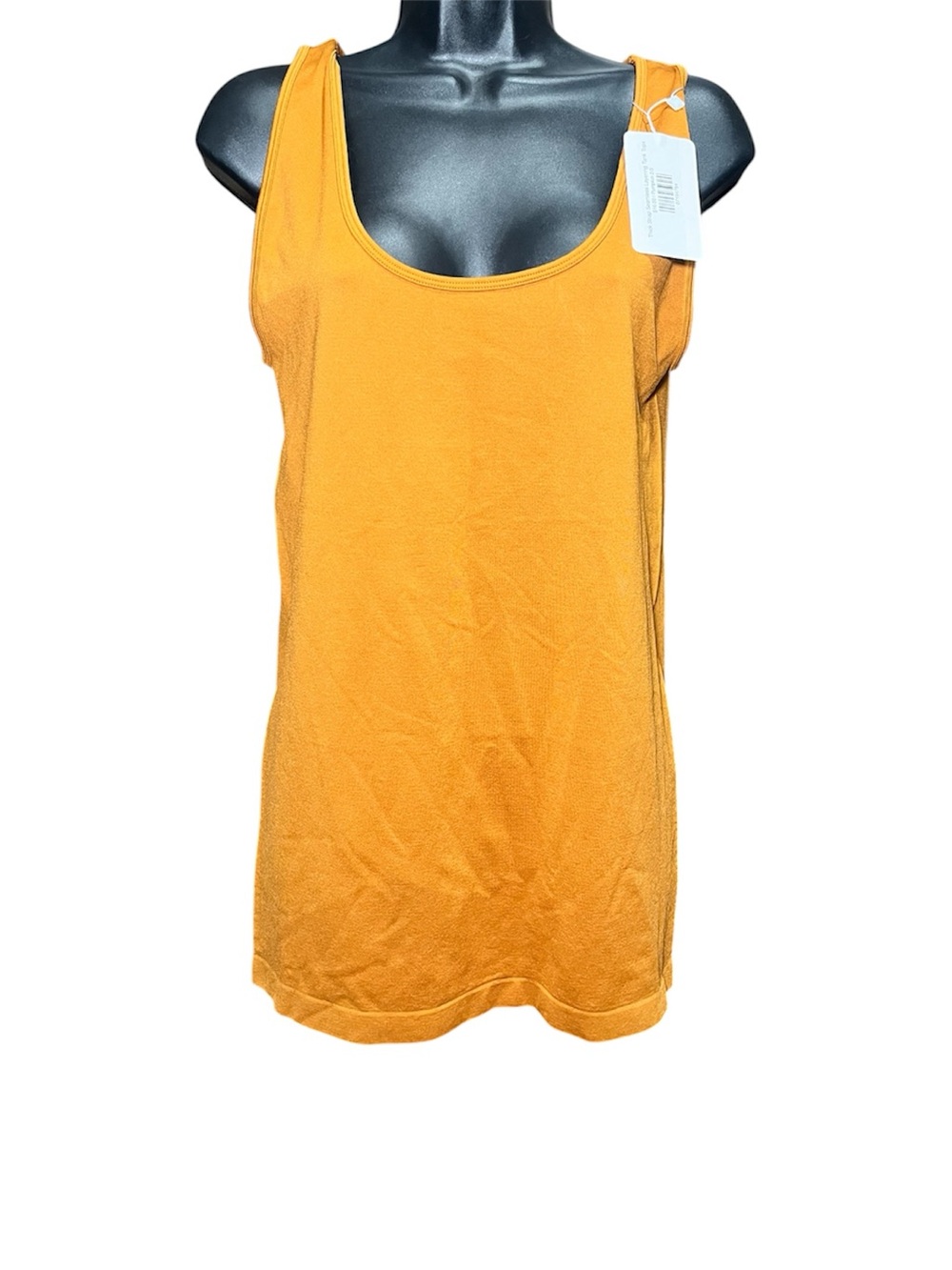 Zenana Pumpkin Yellow Thick Strap Seamless Layering Tank Top
